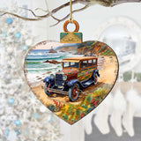 Coastal Decorations - Beach Cruiser Wooden Ornaments by G. Debrekht Coastal Holiday Decor - 8688175