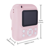 1080P FHD Screen Instant Print Digital Camera - With 3 Rolls Of Paper, 32G TF Card And Card Reader, Puzzle Games, 2.4 Inch Compact And Portable Design Outdoor Photography, Prefect Gift For Halloween Christmas And Thanksgiving