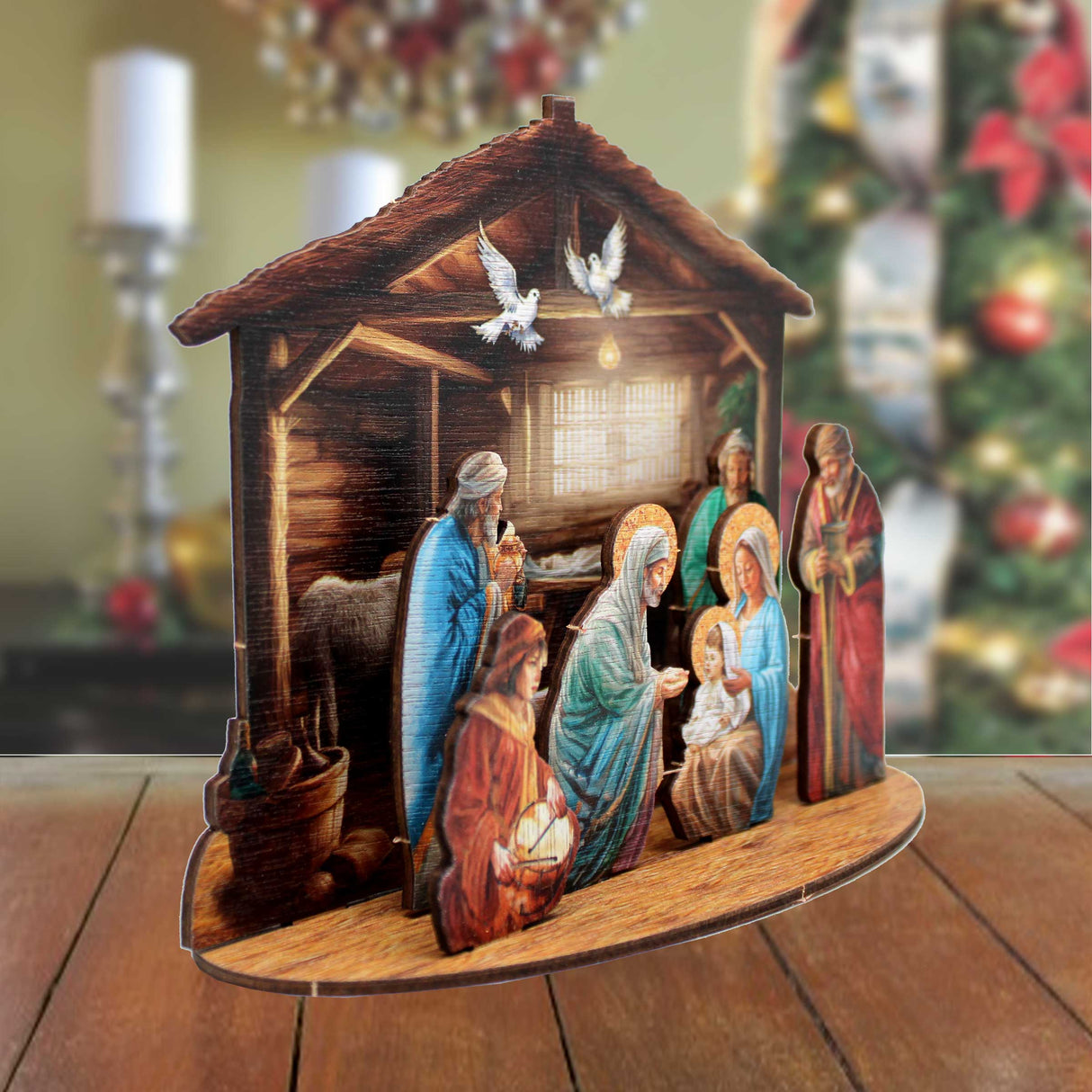 Nativity Scene Decorative Village Set by G. Debrekht Nativity Holiday Decor - 852763