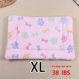 Manta rectangular para mascotas, resistente a la suciedad y para todas las estaciones - Cómoda cama con estampado de pata de perro y corazón (1 unidad)