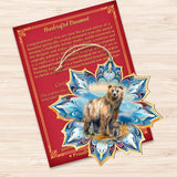 Brown Bear Snowflake Wooden Ornaments by G. Debrekht - Nature Wildlife Decor - 8688409