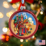 Three Kings Glass Ornament by G. DeBrekht - Nativity Holiday Decor - 73551C