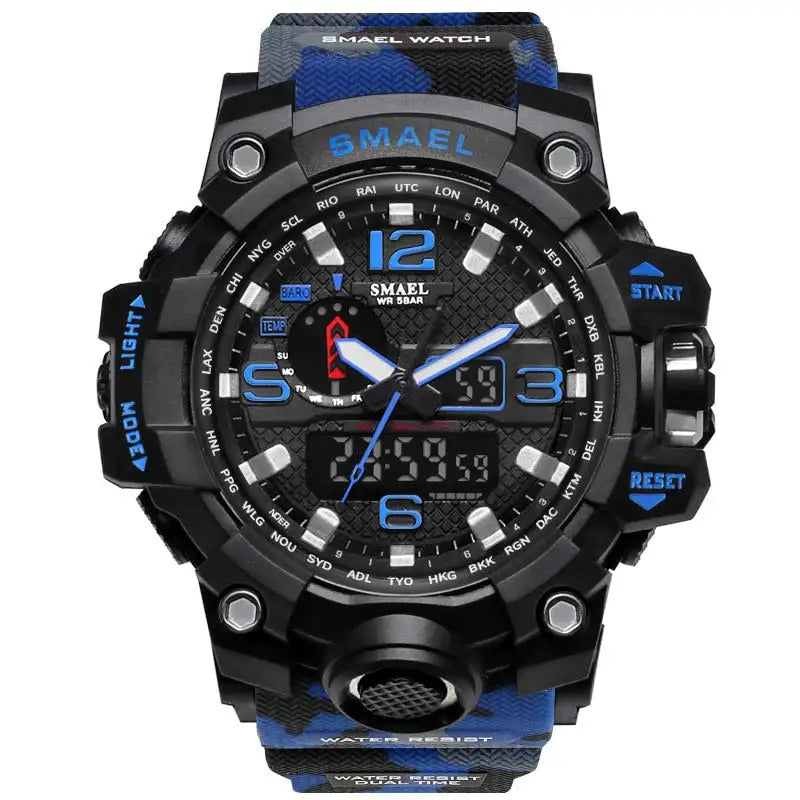 SMAEL Brand Men Sports Watches Dual Display - Lootquake