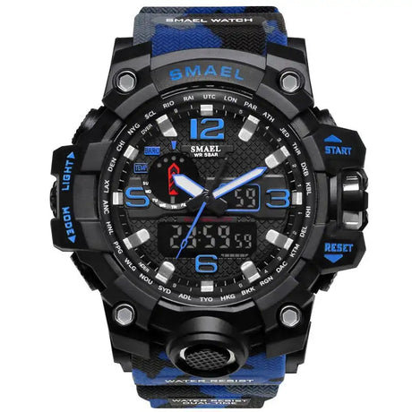 SMAEL Brand Men Sports Watches Dual Display - Lootquake