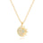 PERNNLA PEARL 18K Gold Cresent Moon Star Sun Pendant Necklaces for Women Dainty Celestial Coin Cute Necklace Layered Chain Necklaces Women Jewelry 18” - Lootquake
