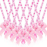 XunYee 36 Pcs Baby Shower Necklace Gender Reveal Pacifier Necklaces Cute Feet Acrylic Baby Pacifiers Necklaces for Baby Shower Funny Pacifiers for Babies Party Favors(Pink) - Lootquake