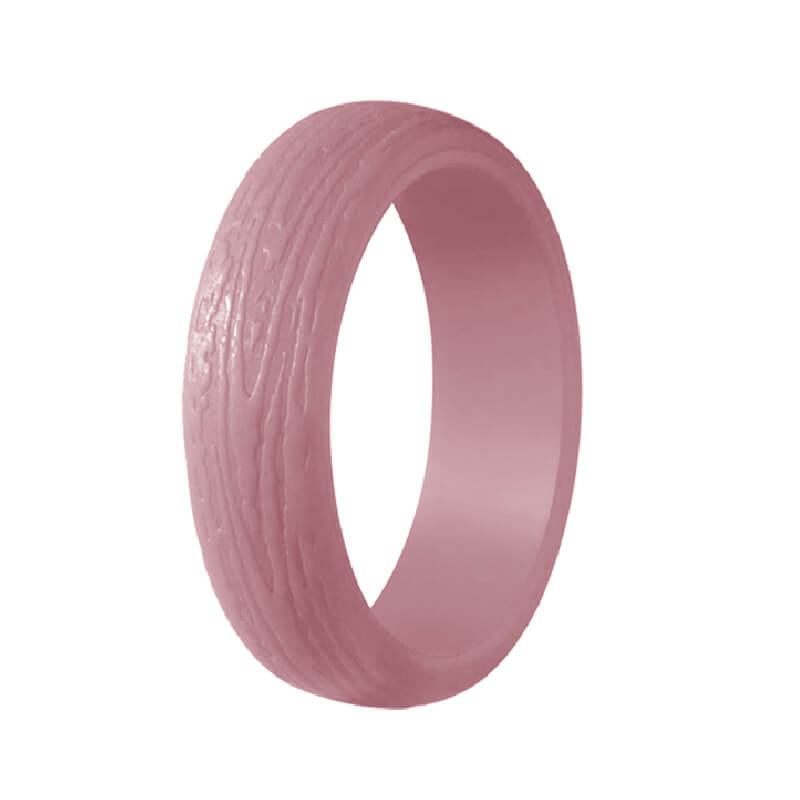 Juego de anillos de compromiso de silicona de 5,7 mm de ancho