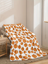 Cozy Pumpkin Print Flannel Throw Blanket - Perfect For Fall, Thanksgiving & Christmas Gifts | Soft, Warm & Reversible | Ideal For Couch, Bed, Office & Travel