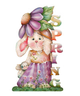 Bunny Decorative Easter Door Decor by Jamie Mills-Price - Easter Spring Decor - 8457604H