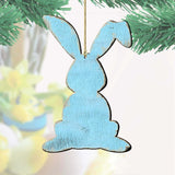 Blue Bunny Wood Ornaments Pair G. DeBrekht - Designocracy - 81991343-S2