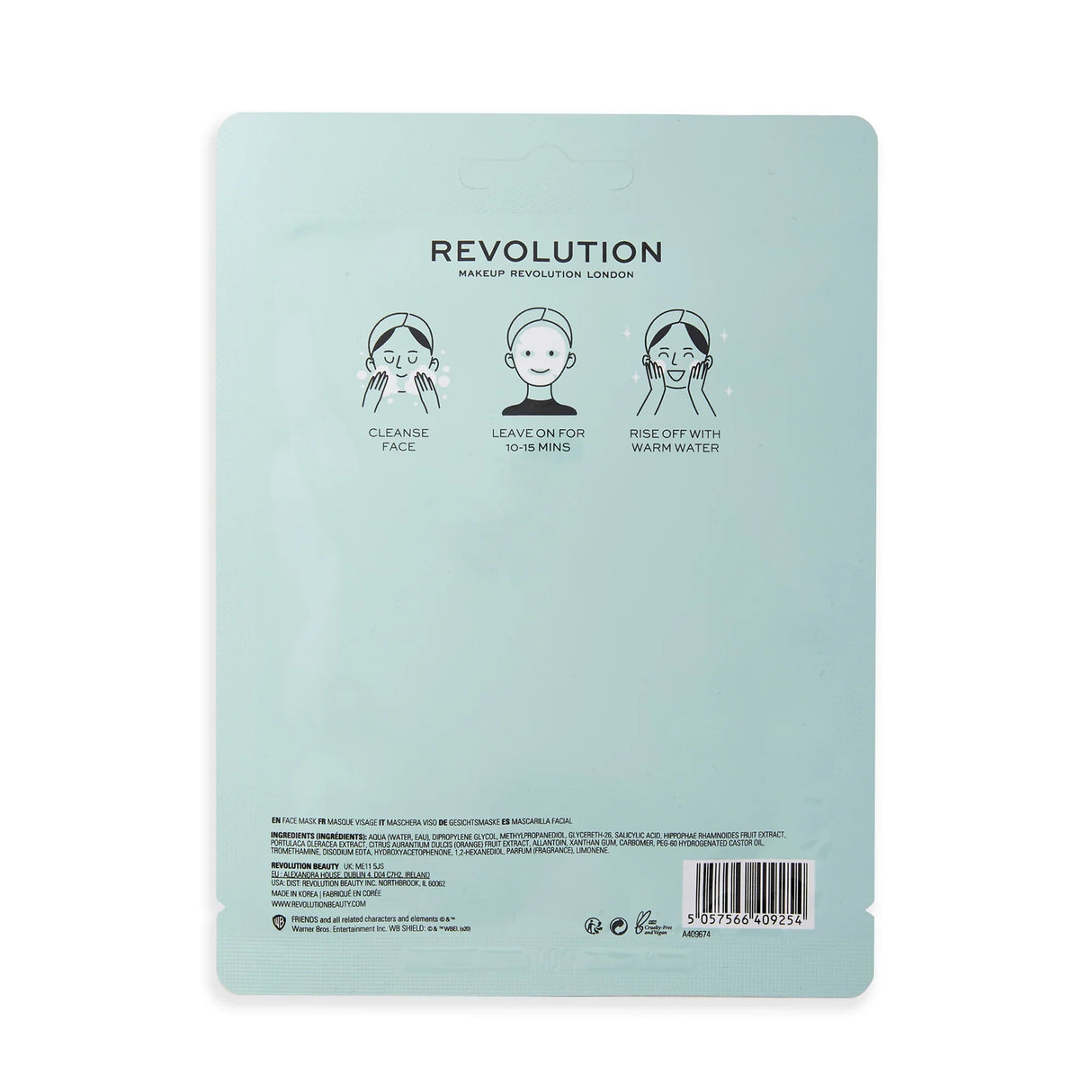 REVOLUTION Clear Complexion Salicylic Sheet Mask - 2 pack