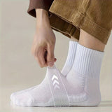 1/6 pares de calcetines deportivos de entrenamiento acolchados unisex, transpirables y absorbentes de humedad para mujer