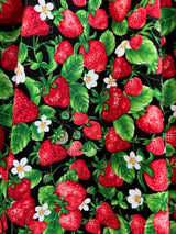 Strawberries Midi Dress - XS only, 1 left!