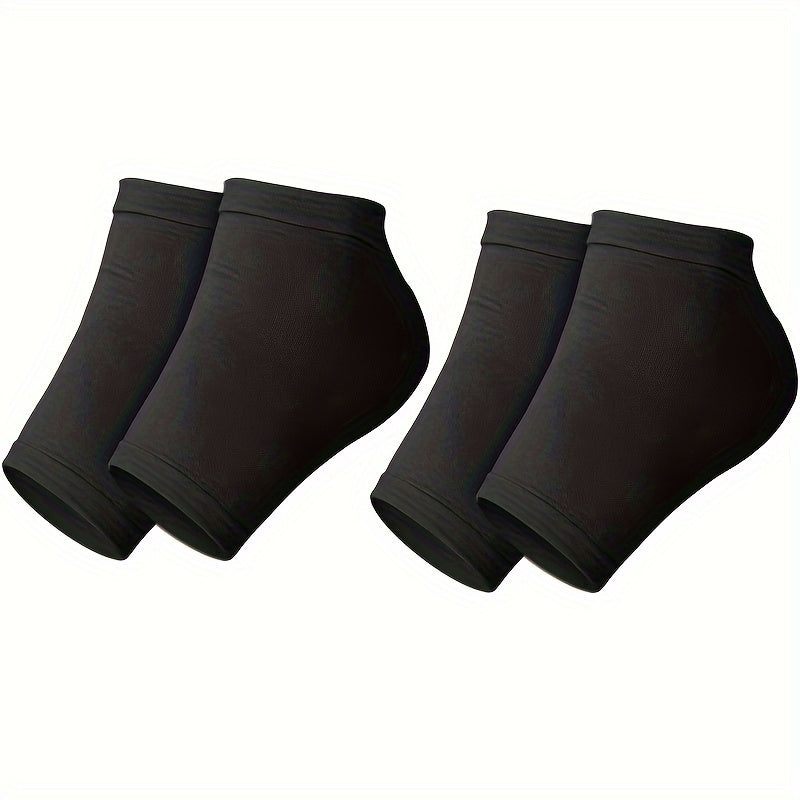 Calcetines de silicona suaves e hidratantes para el talón (2 o 4 unidades) para piel seca, agrietada y endurecida. Calmante para el talón para hombres y mujeres. Sin perfume, cómodos, transpirables y suaves para la piel.