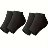 Calcetines de silicona suaves e hidratantes para el talón (2 o 4 unidades) para piel seca, agrietada y endurecida. Calmante para el talón para hombres y mujeres. Sin perfume, cómodos, transpirables y suaves para la piel.