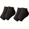 Calcetines de silicona suaves e hidratantes para el talón (2 o 4 unidades) para piel seca, agrietada y endurecida. Calmante para el talón para hombres y mujeres. Sin perfume, cómodos, transpirables y suaves para la piel.