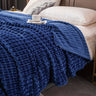 1pc Blanket Flannel/thick Blanket/grey/khaki/royal Blue/white/dark Gray/burgundy/beige/dark Brown/Silvery Gray/taro Purple/green/bedroom/guest Room/living Room/student Dormitory /car/sofa/travel Cute Multifunctional Blanket