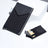 Metal Card Holder, Money Clip Aluminum Alloy Lycra Cloth - Lootquake