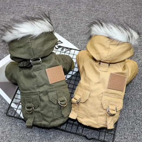 Double-layer plus fleece pet clothes - Lootquake