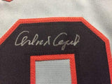 Autographed/Signed Orlando Cepeda San Francisco Grey Baseball Jersey JSA COA