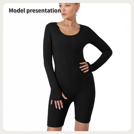 Women's Fashion Simple Solid Color Bodysuit - Lootquake