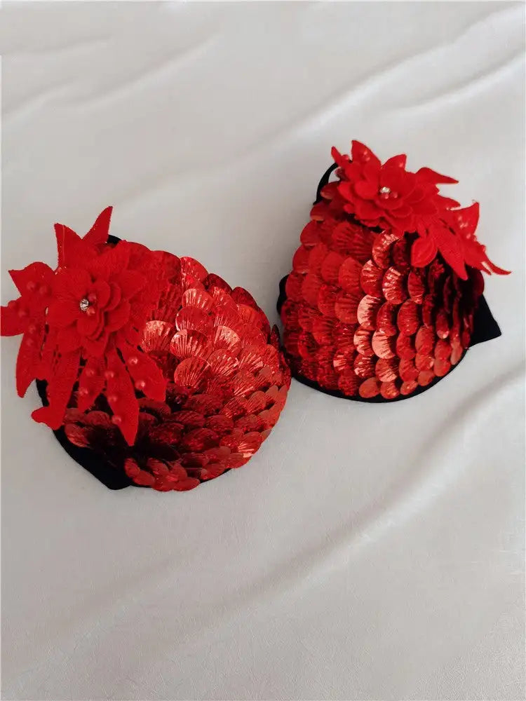 Handmade Sequined Mermaid Scale Bikini Lingerie - Lootquake