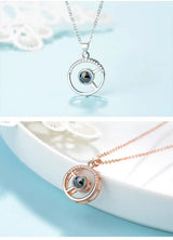 925 Silver Circle Pendant Projection Of Love - Lootquake