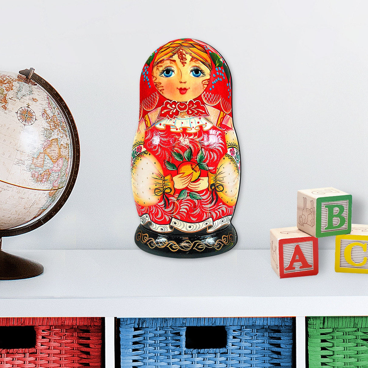 Nesting Doll Matreshka Holiday Door Decor by G. DeBrekht - Christmas Decor - 8115010H