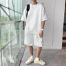 Loose Short Sleeve T-shirt Shorts Trendy Handsome Casual Two-piece Suit - Lootquake