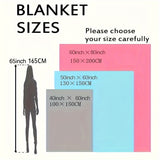 New York City Skyline Reversible Chunky Knit Throw Blanket - Contemporary Polyester Fantasy Design with Soft Comfort for All Seasons