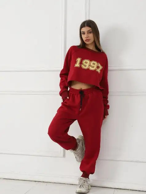 Women's Long Sleeved Hoodie Set - Lootquake