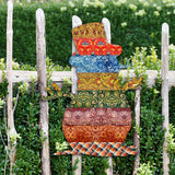 Country Quilted Snowman Door Decor by G. DeBrekht - Christmas Santa Snowman Decor - 8198801-2H