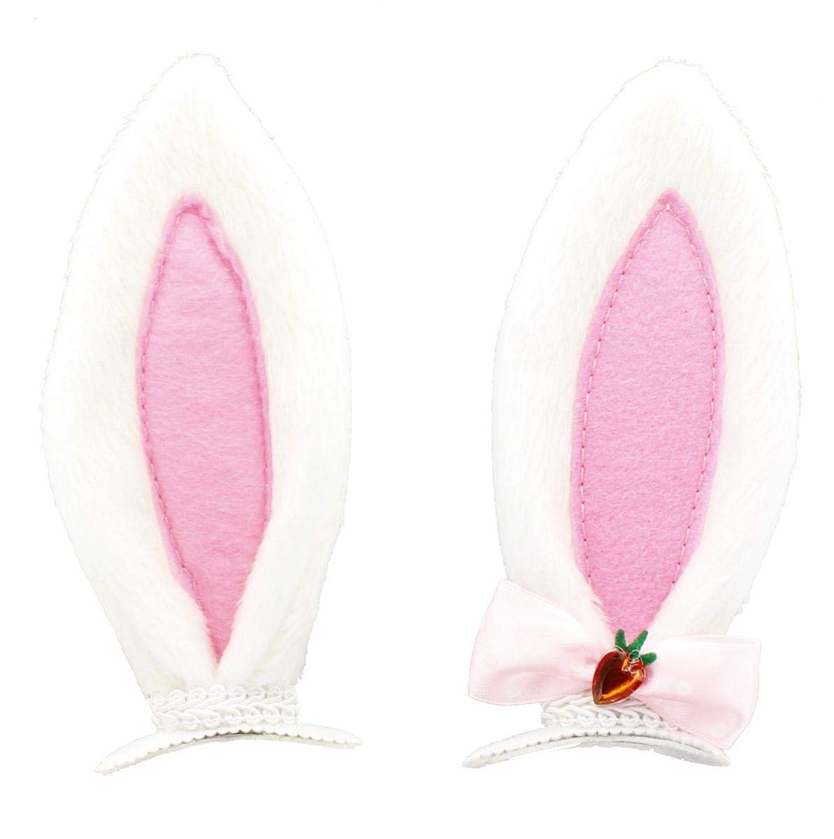 Clip On Bunny Rabbit Ears Costume Accessory
