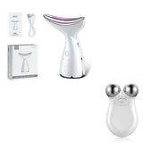 EMS Microcurrent Neck Face Beauty Device With 3 Colors LED Photon Therapy Skin Tighten Reduce Double Chin Face Lifting Devices - Lootquake