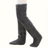 Calcetines afelpados hasta el muslo para parejas: medias de punto cálidas y duraderas por encima de la rodilla, de fácil cuidado.