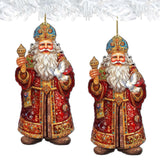 Santa's Dove of Hope Wooden Ornaments by G. Debrekht - Christmas Santa Snowman Decor - 8691416