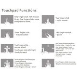 Zoweetek K12BT-1 Mini Wireless Bluetooth Keyboard with Touchpad