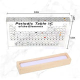 Periodic Table With 83 Kinds Of Real Elements Inside, Acrylic Periodic Table Of Elements Samples, Easy To Read, Creative Gifts For Science Lovers And Students - Lootquake