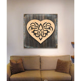Celtic Heart Decor Art Wooden Wall Art by Celtic Art - Celtic Decor - 953166B