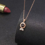 Women's Sterling Silver Fashionable Projection Photo Necklace - Lootquake