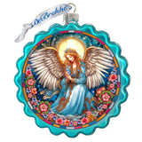 Adorno de cristal con forma de corona de ángel de la sanación de G. Debrekht - Decoración navideña - 759-064