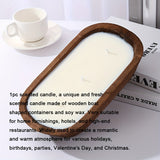 A Scented Candle with a Unique And Fresh Aroma, Made from Soy Wax And Presented in a Wooden Boat-Shaped Container. It Is Perfect for Homes, Hotels, And Upscale Restaurants. Widely Used to Create a Romantic And Warm Atmosphere