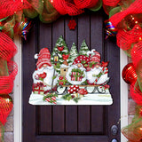 Christmas Gnome Holiday Door Decoration by Susan Winget - Christmas Decor - 8471109H-SW