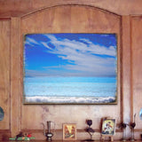 Arte mural costero de madera The Beach Wood de Nature Wonders - Decoración costera con vida marina - 95226-3B