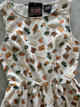 Book & Tea Vintage Dress - XS only, 1 left!