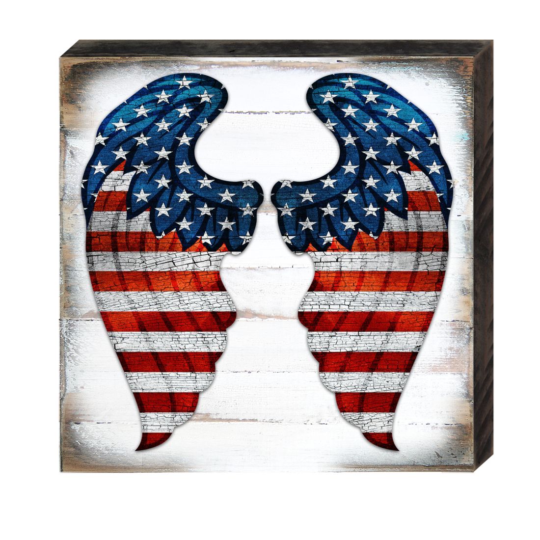 USA Wings Wooden Decor - American Patriotic Decor - 8187131B