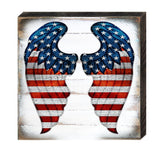 USA Wings Wooden Decor - American Patriotic Decor - 8187131B