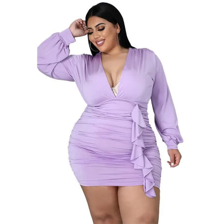 Women Autumn Plus Size Dresses - Lootquake