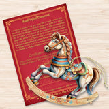 Adornos de madera con forma de caballo balancín de G. Debrekht - Decoración navideña - 8100196-1