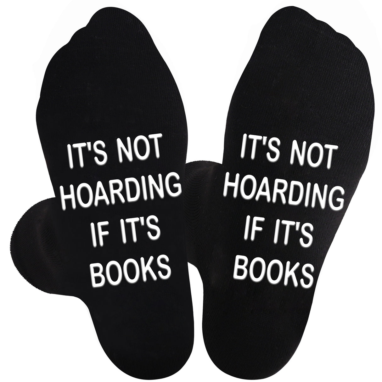 1 Pair of Novelty Crew Socks - Ultra-Breathable, Super Soft, and Humorous Letter Print Design - Ideal for Men, Perfect for Outdoor Activities, Unique Gift for Book Lovers